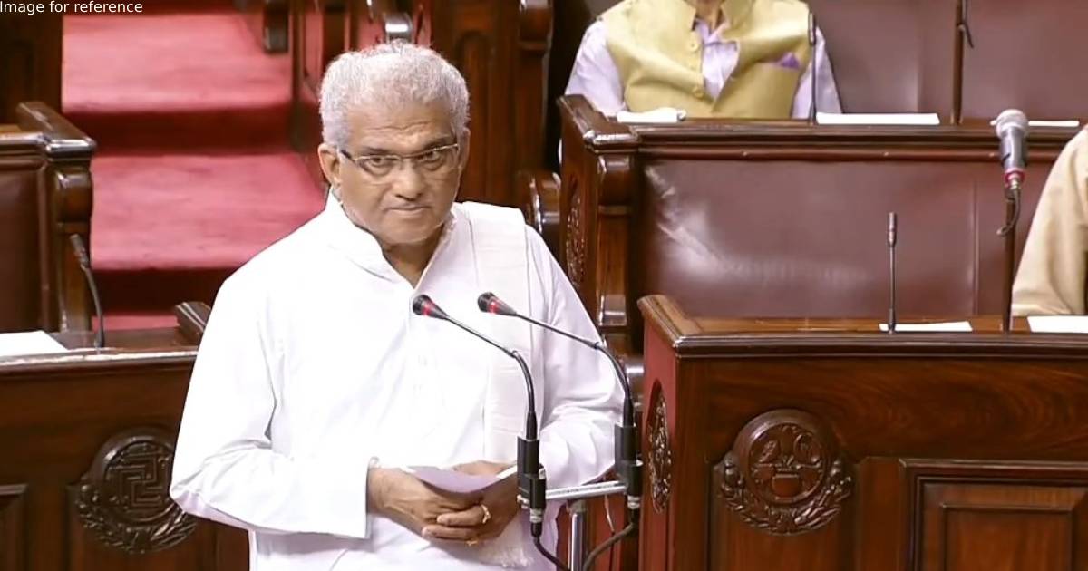 Philanthropist D Veerendra Heggade takes oath as Rajya Sabha MP